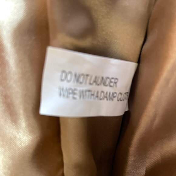 Joy & Iman Beige Pebble Split Leather Large Satchel Crossbody Handbag w/ Watch - Picture 10 of 16